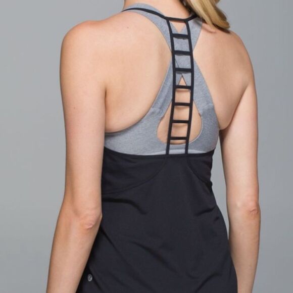 New LULULEMON Breezy Singlet Floral Sport Black 8 - Picture 8 of 9